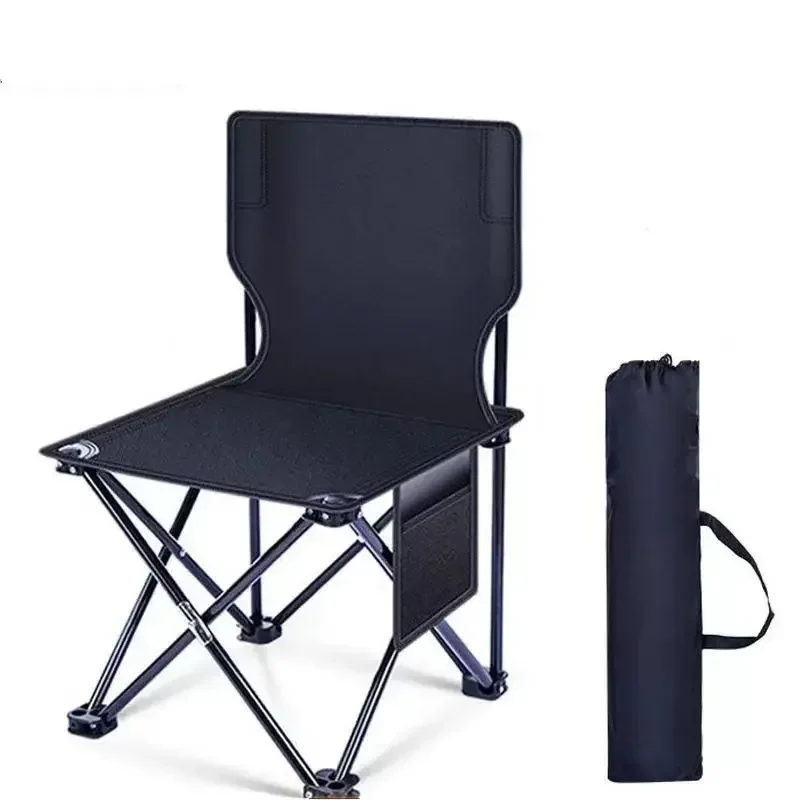 Chaises de camping pliables con une forte capacité portante et un nylon Oxford, adaptées aux voyages, aux sports de plage