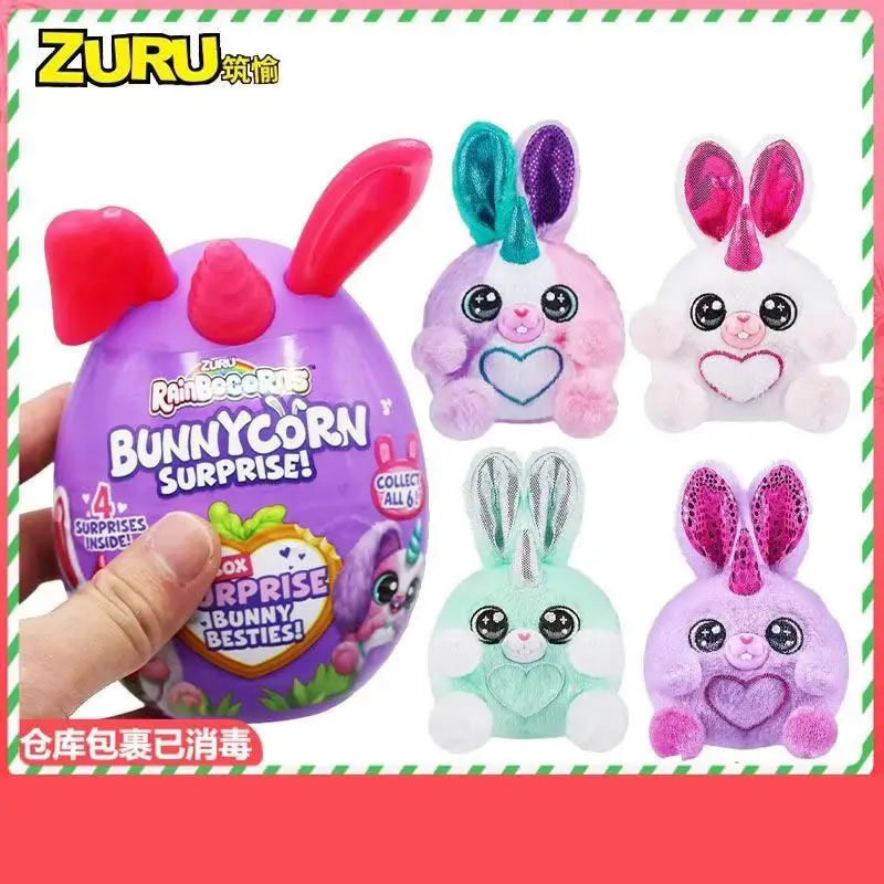 Zuru Rainbocorns Bunnycorn Mamacorn Uovo Sorpresa Scatola Misteriosa Oltre 30 Sorprese Peluche Carino Giocattoli per Bambini Regalo per Ragazzi