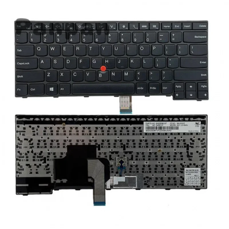 แป้นพิมพ์ US สําหรับ Thinkpad E450 E450c E455 E460 E465, 04X6101 04X6141 04X6181