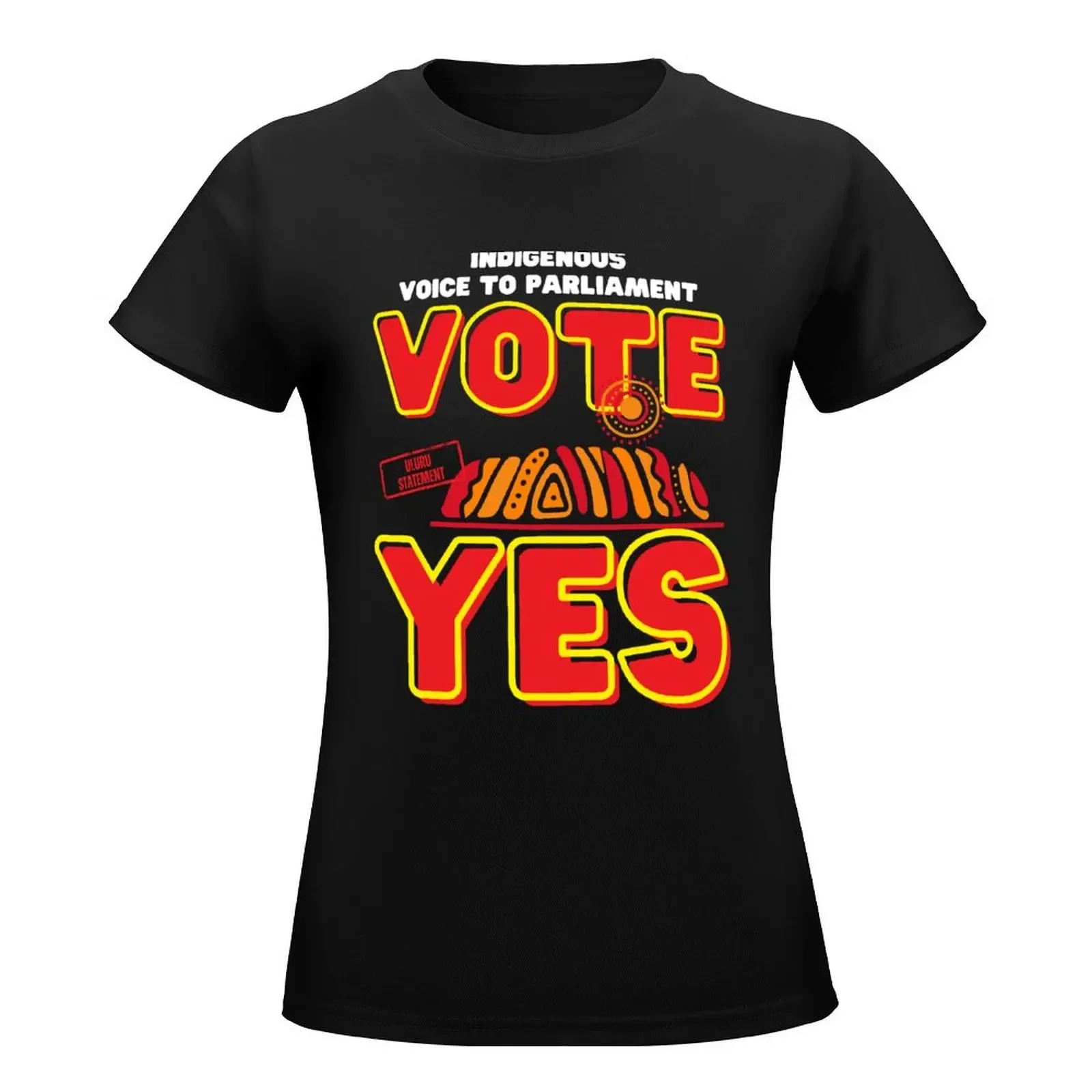 Indigenous Voice To Parliament - Vote Yes! T-Shirt korean fashion Female clothing oversized Summer Women's clothing