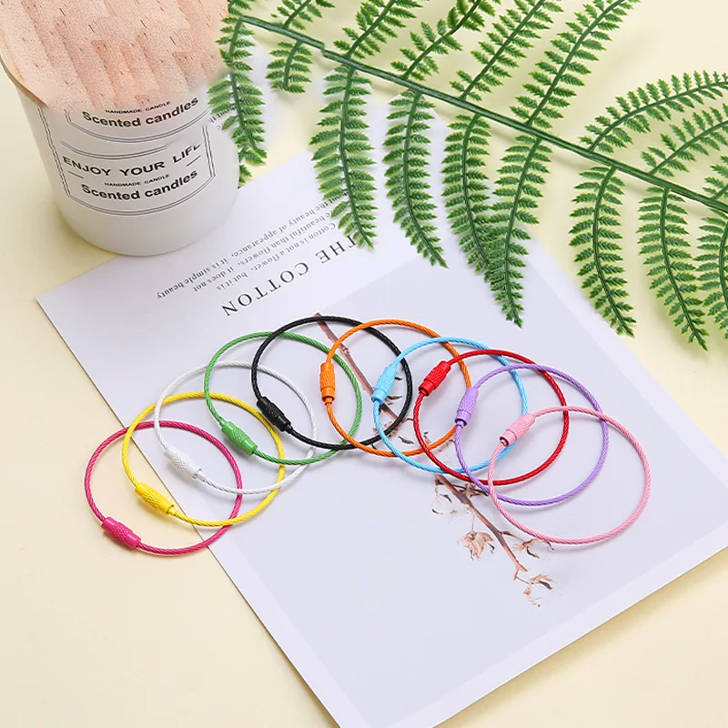 Multicolor Paint Coated Steel Split Rings