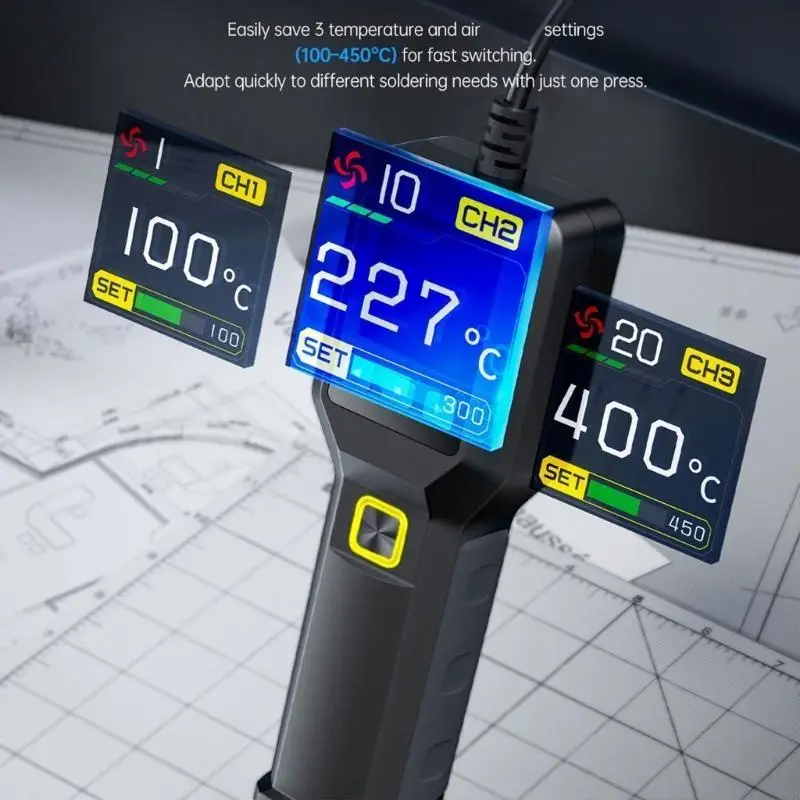 

ЖК -дисплей Digital Display Электрический паяльный железо регулируемый температурный нагреватель