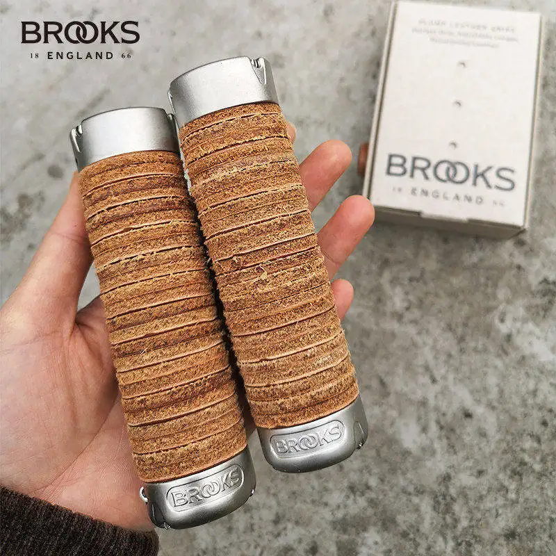 British BROOKS ENDLAND Plump Leather Grip For Brompton FoldingBicycles view 5