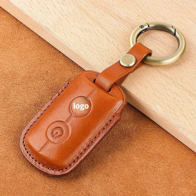 1 Pcs Leather Car Key Cover Case for Yamaha X-max 250 125 309 300 400 2020 2021 AEROX NVX155 QBIX JAUNS Key Case Cap