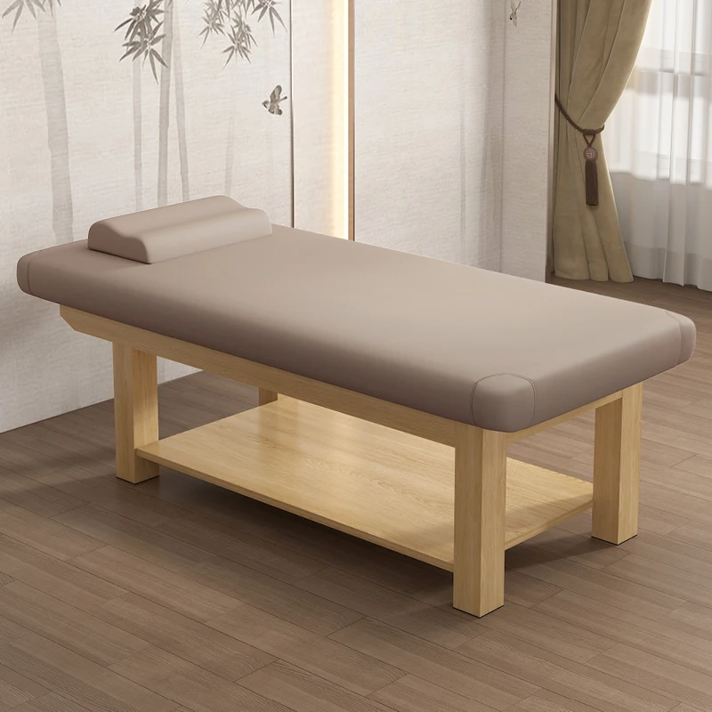 Beautify Solid Wood Massage Table Physiotherapy Nordic Placement Thai Massage Beds Therapy Nail Furniture Lettino Estetista FYMB