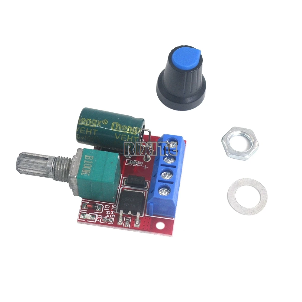 Módulo Controlador de Velocidade do Motor Regulador de Velocidade Ajustável, Interruptor Regulador de Controle, PWM, DC 12V, 4.5V-35V, 5A, 90W, 24V, 1 Pc, 5Pcs