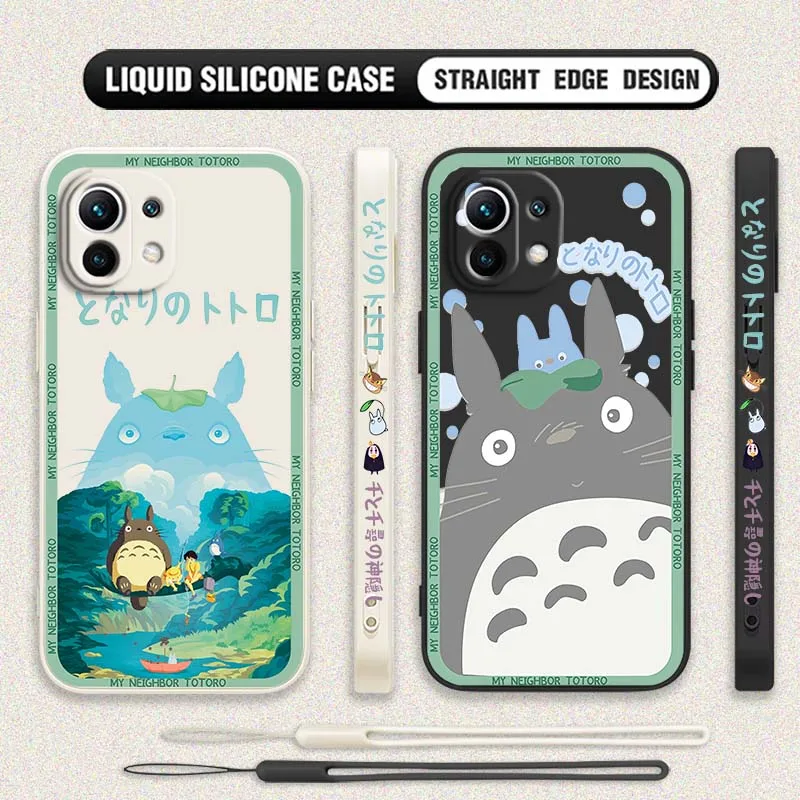 Funda de Teléfono con Diseño de la Película Spirited Away de Miyazaki para Xiaomi Mi 17 15 14 13 12 11 15s 15T 14T 13T Pro Max Ultra Liquid Left Rope