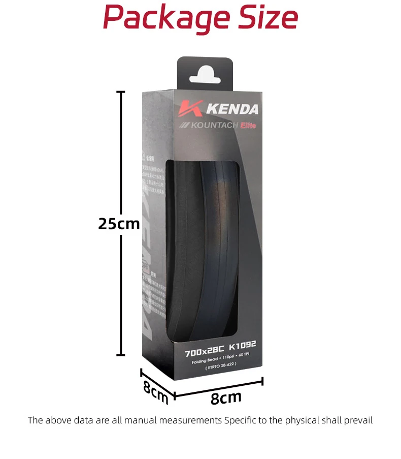 Kenda K1092 Pannenschutz und ultraleichter neuer Fahrradreifen 700 x 25/28c Kountach Elite faltbarer Rennradreifen – Detail 6