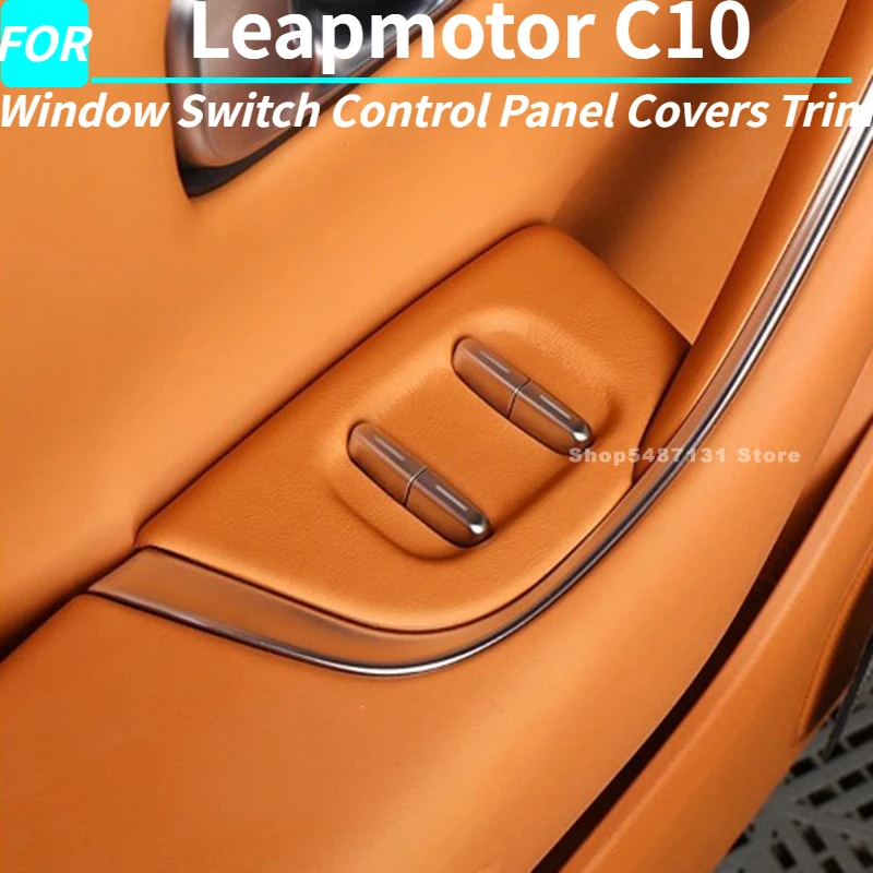 

Крышки панели управления переключателем окна автомобиля, накладка для Leapmotor C10, аксессуары для интерьера 2024, 2025 2026