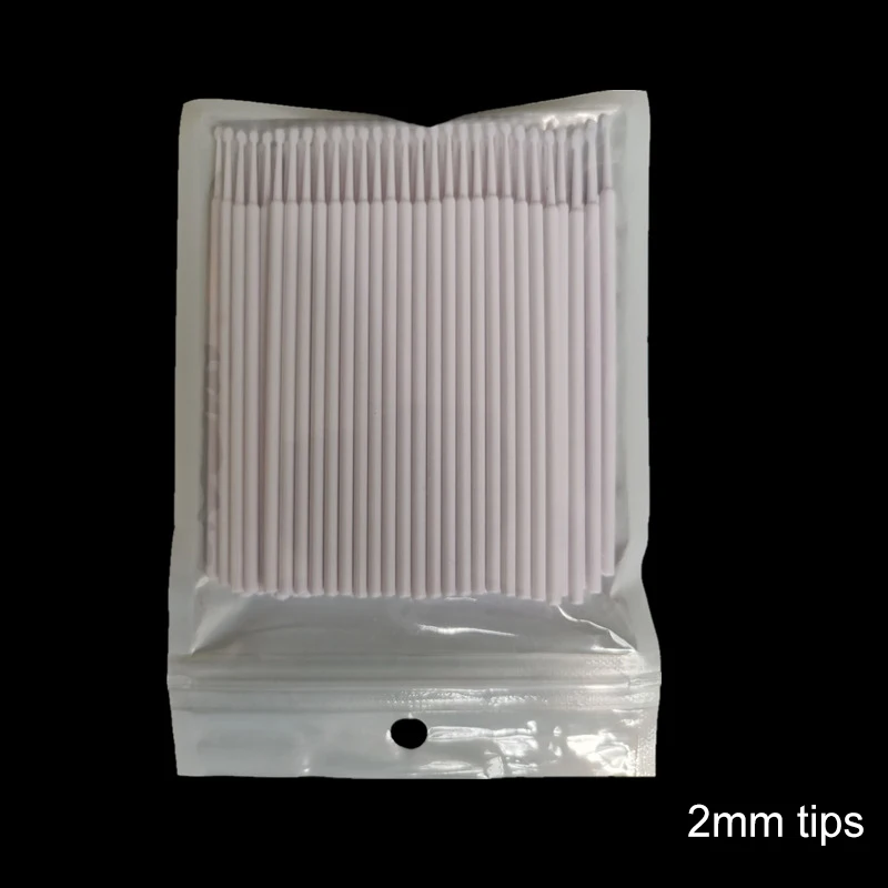 100 stücke Auto Ausbesserung Farbe Micro Pinsel Feine Spitze Schwarz Lila Auto Wartung Werkzeug Pinsel Einweg Mini Auto Detaillierung Pinsel