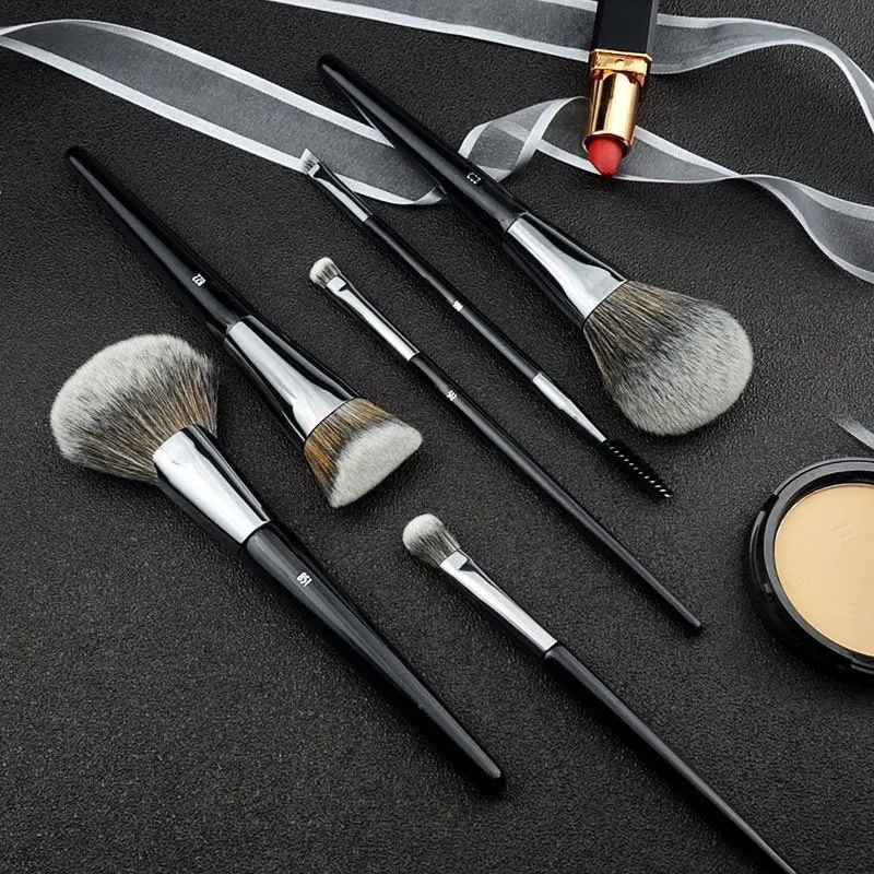 1pc Angled Foundation Makeup brushes Fan Powder Make up brushes 3D Bronzer Blusher stippling brush Eyeshadow Concealer Eyebrow