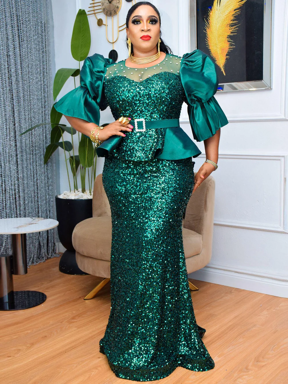 

Turkey African Women Party Dresses Ankara Dashiki Sequin Maxi Robe Plus Size Dress 2025 Africa Clothes Wedding Evening Prom Gown