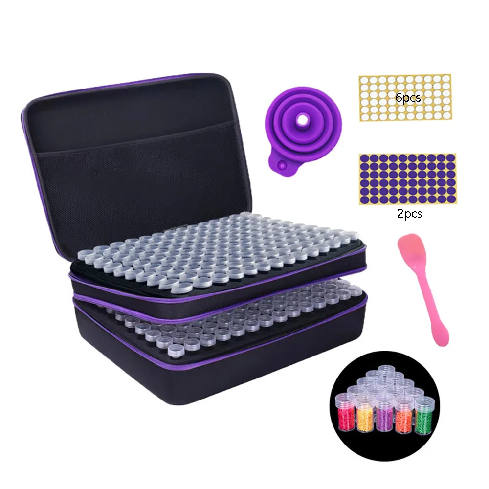 

420 Slots Storage Container for Diamond Art Kits Portable Bead Storage Boxes for Diamond Painting Accessories and Tools