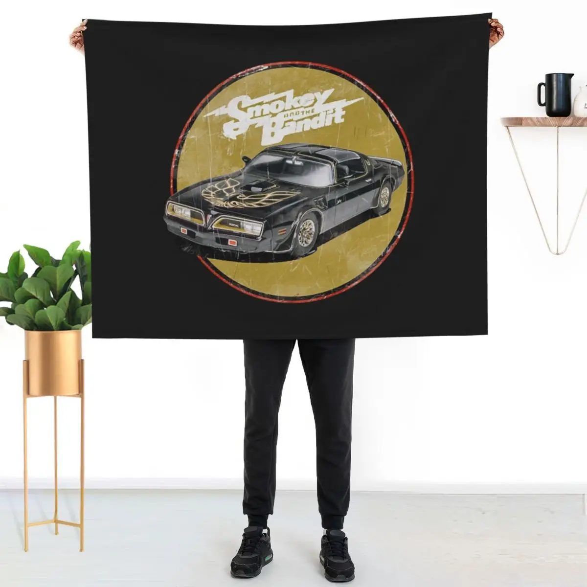 

Smokey And The Bandit T-Shirtdrive on the hell road Throw Blanket Warm Accent Blanket for Living Room Decoration