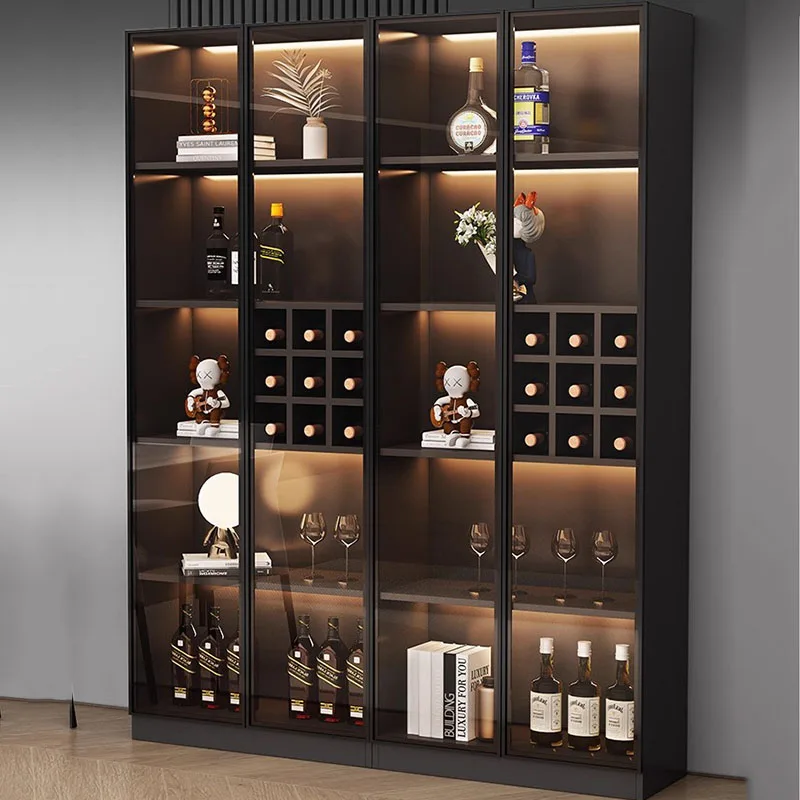 

Storage Wine Living Room Cabinets Display Glass Craft Jewelry Living Room Cabinets Curio House Container Gabinete Home Furniture