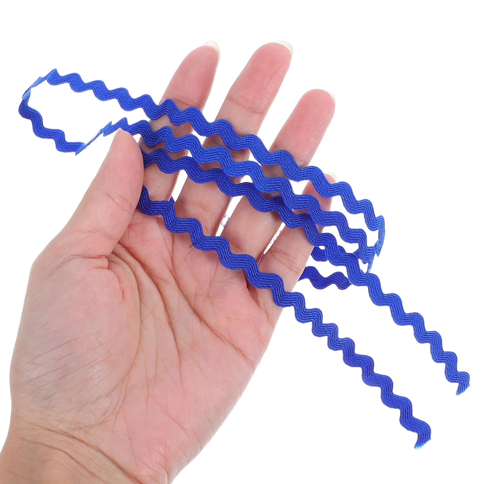 

2pcs 8Mm Multicolor Wave Trim Ribbon 6 Colors/Pcs Gift Wrapping Diy Crafts Party Decoration Wedding Christmas Hair Bow Jewelry