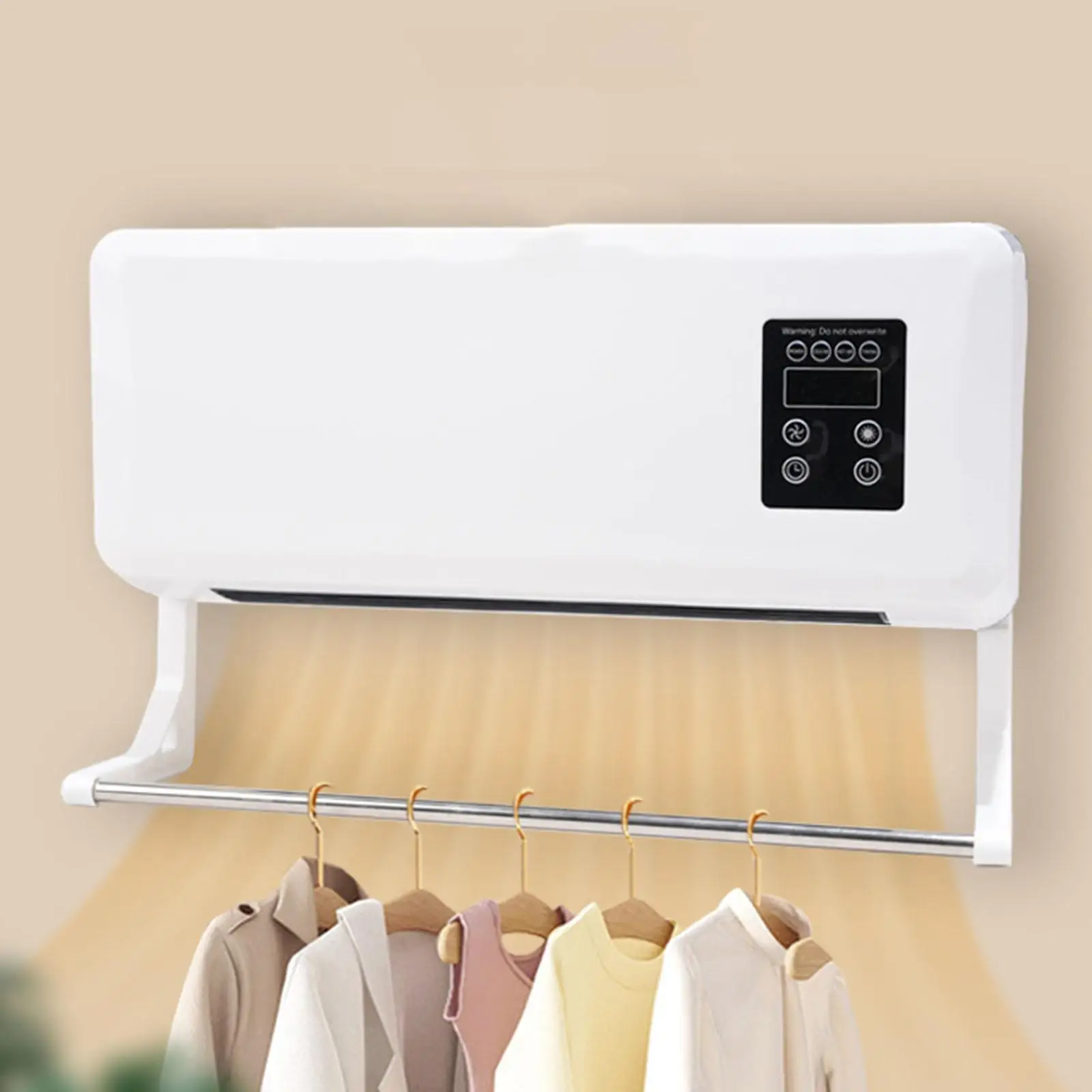 سخان الجدار كتم 1500 واط 8H الموقت منخفضة الضوضاء التدفئة السريعة سخان كهربائي شاشة LCD للشقة المنزلية مكتب المرآب RV