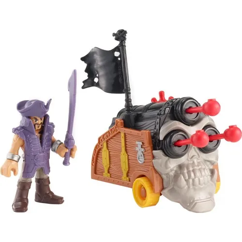 Imaginext фигурка пирата and Action Oyuncağı Seti Davey Jones & Triple Cannon DHH74-DHH73