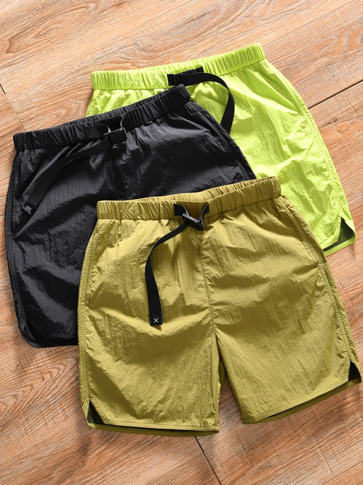 

Lightweight Quick Dry Breathable Summer Men's Outdoor Sports Casual Versatile Shorts Beach Pants Straight Leg Elastic Waist