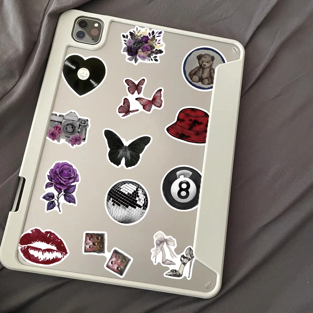 50PCS Aesthetic Pinterest Adults Sticker Y2K Cool Stickers Decoration Suitcase Phone Helmet Phone Laptop Stationery Cute Decals image 4