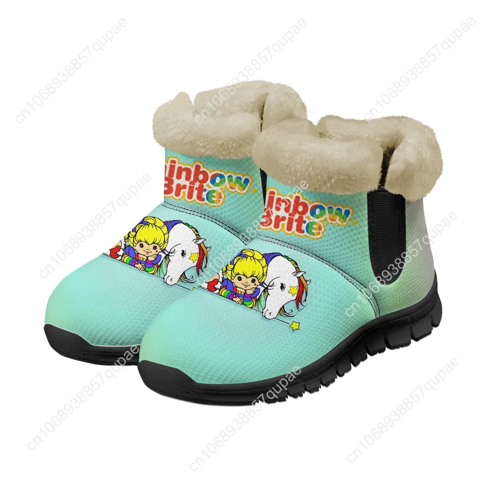 Rainbow Brite Snow Boots Chucky Cartoon Cute Mens Womens Teenager Keep Warm Shoes Casual Snow Shoe Couple Sports Customized Boot