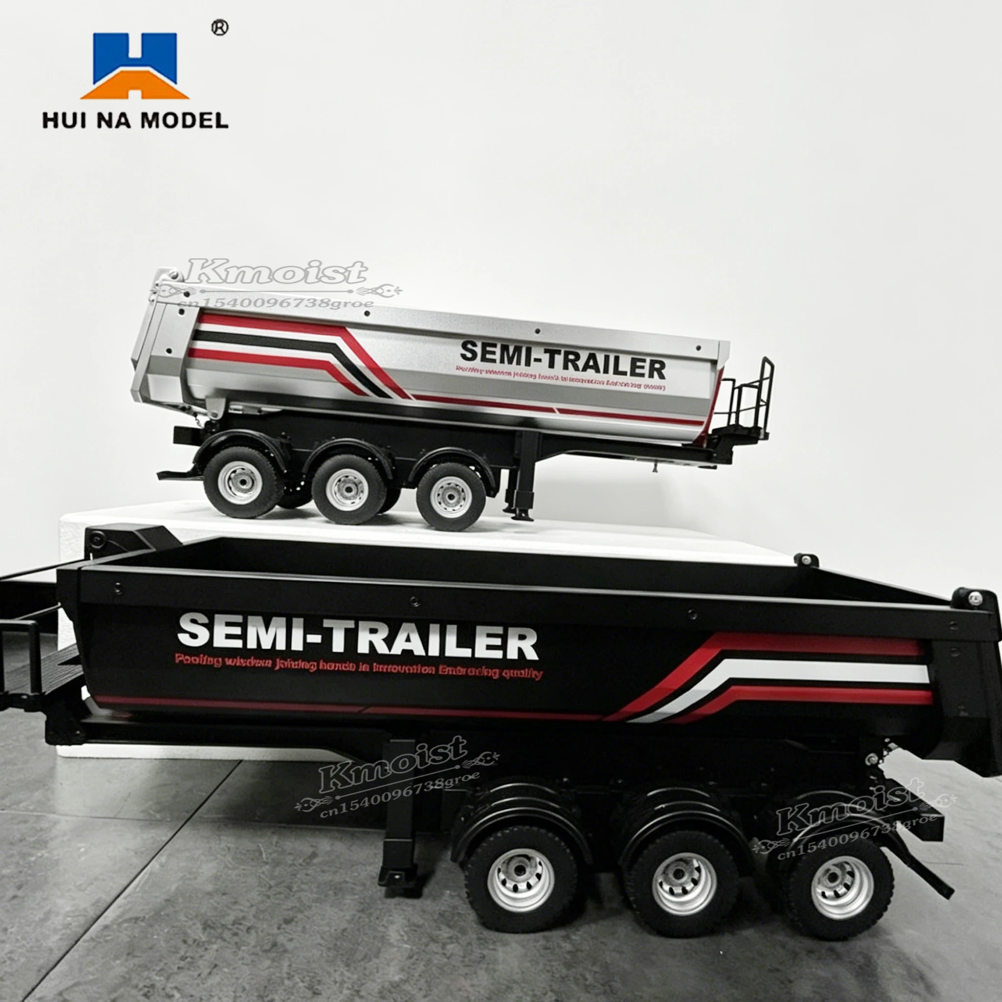 HUINA 1509 1/18 19CH Semi-trailer for huina 1501 770S Remote-controlled Large Truck Front Alloy Toy Dump Truck Accessories