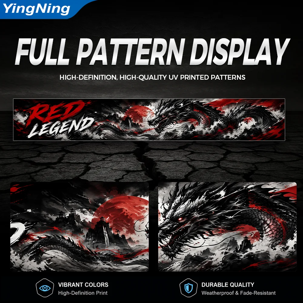 Red Legend Dragon Windshield B - Car Accessories Banner recension och pris