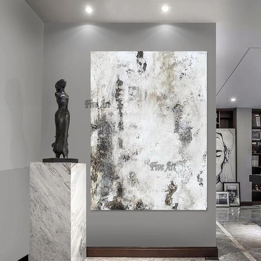 

Картина маслом ручной работы, абстракционный декор для гостиной, современное искусство, холст, рулон, дизайн, постеры без рамы на стене