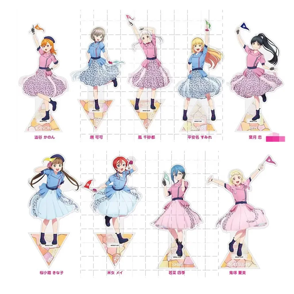 Game Tang Keke Arashi Chisato Heanna Sumire Kinako Acrylic Stand Doll Anime Shibuya Kanon Figure Model Plate Cosplay Toy Gift