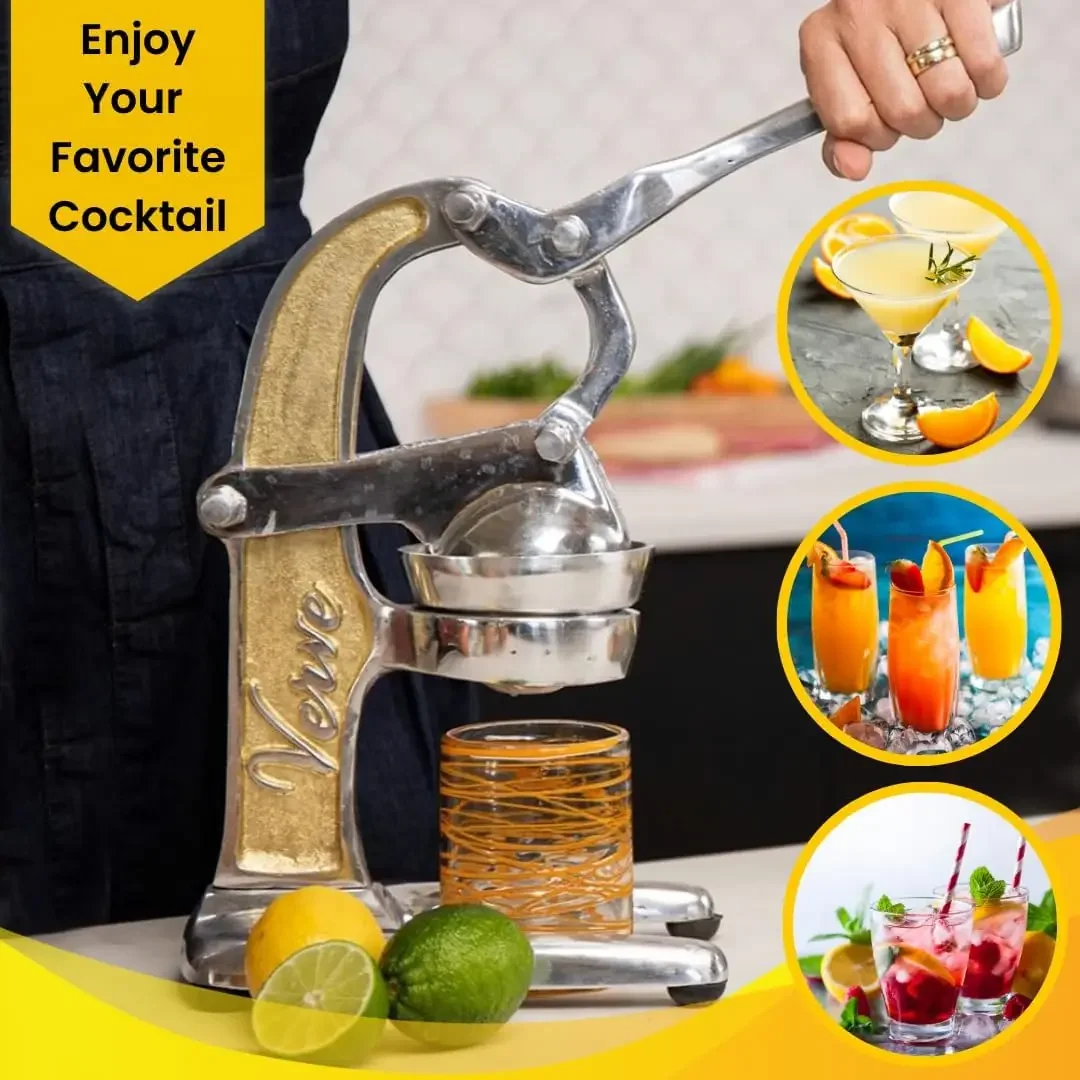 Professional Grade Manual Hand Press Juicer Perfect for Orange, Grapefruit