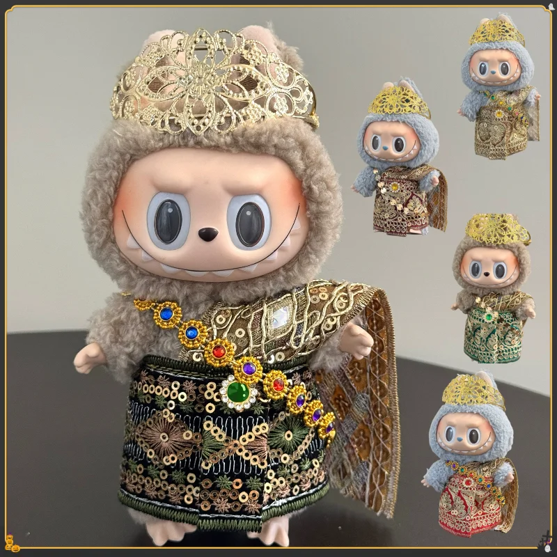 

【In Stock】2025 New Handmade Labubu Clothing Thai Clothing Costume Doll Clothes Vinyl Clothes 17cm Doll Outfit Handmade Toy Gifts