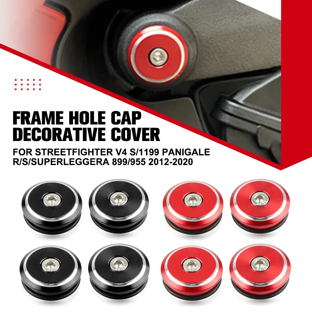 

FOR Ducati STREETFIGHTER V4 S/1199 Panigale R/S/Superleggera 899/955 2012-2020 Frame Plugs Cap Decorat Frame Cover Motorcycle