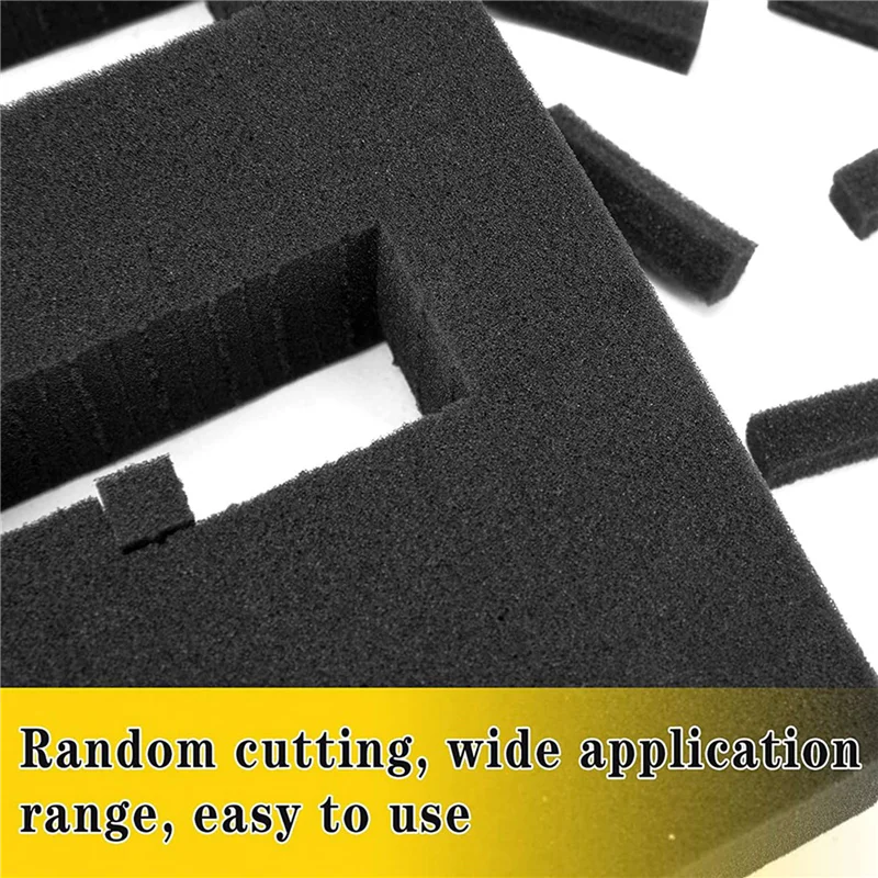 AB09-4 PCS Pick Apart Foam Insert Pluck Pre Square Sheet Foam With Bottom Use For Board Game Box Cases Storage Drawer