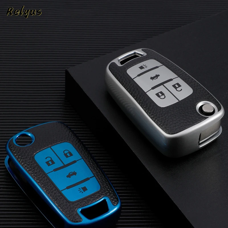 

TPU Leather Protector Shell Car Key Case Cover for Chevrolet Cruze Aveo Trax Opel Astra Corsa Meriva Zafira Antara J for Buick