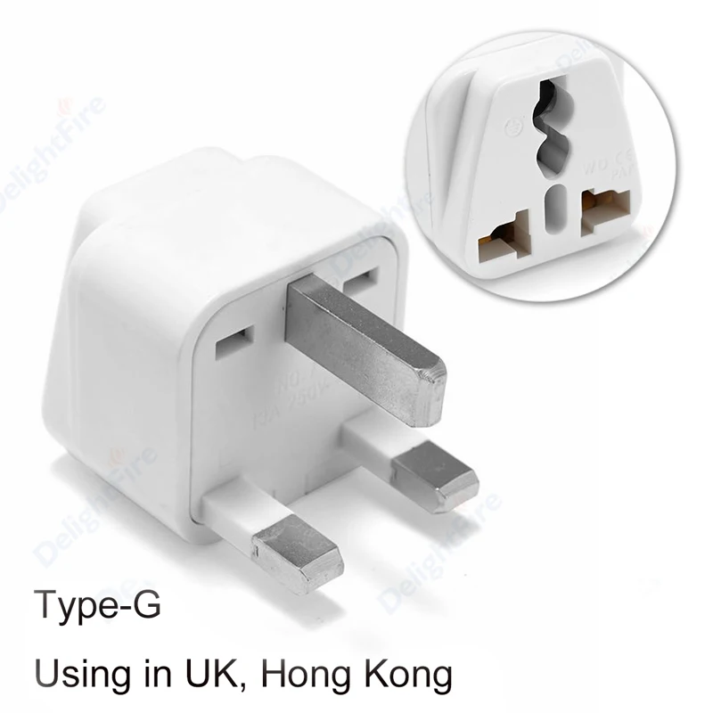 UK Travel Adapter Universal Electrical Socket US AU EU to UK Plug Adaptor AC Outlet Power Charger Socket Power Conveter