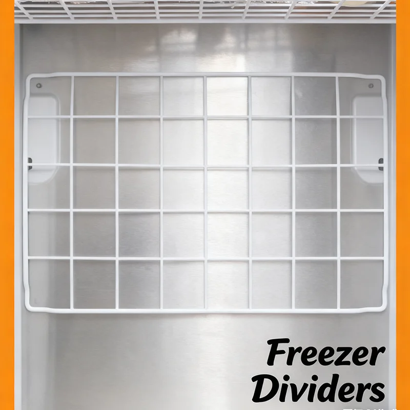 

Freezer Shelf Organizer Adjustable Ice Pop Divider For Chest Freezer Refrigerator Storage Partition Grid Design Space