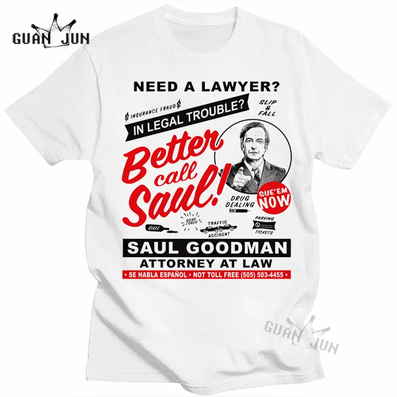 Better Call Saul Vintage T Shirt Mens Oversized Tshirts 100% Cotton Unisex T-shirts Heisenberg Breaking Bad Tees Harajuku Tops