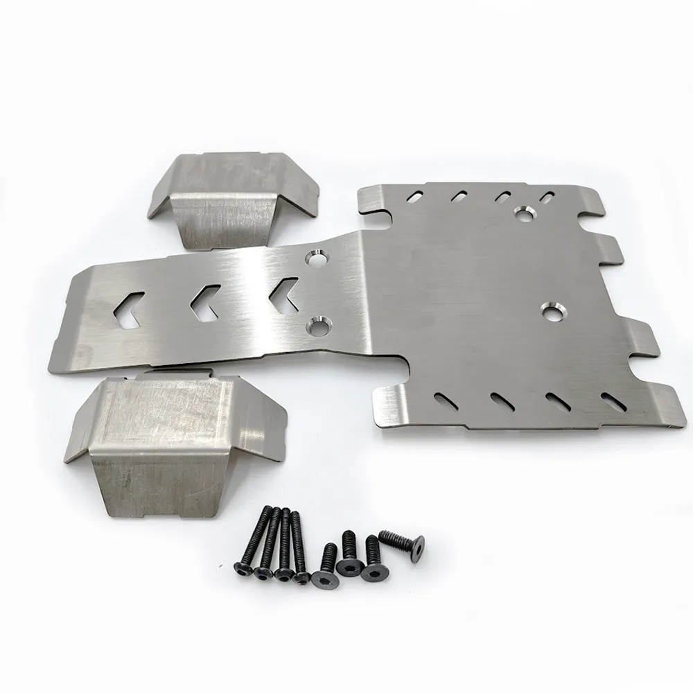 RC Vehicle Metal Armor Chassis for YK4061 - Heavy-Duty Crash Protection Upgrade | Protective Plate Set + Brass Ballast