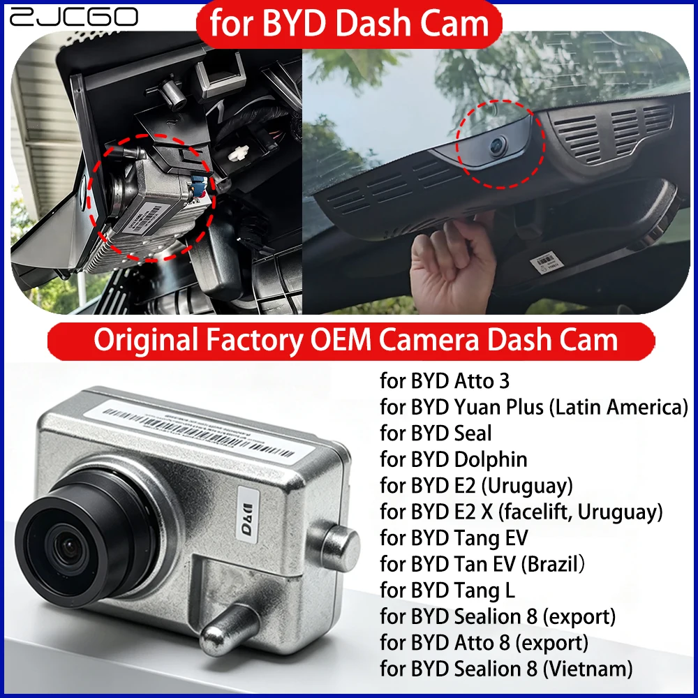 ZJCGO für BYD Atto 3 8 Seal Dolphin E2 X Sealion 8 Yuan Plus Tang L Tan EV Original Werks-OEM Dashcam Autokamera DVR ADAS GPS