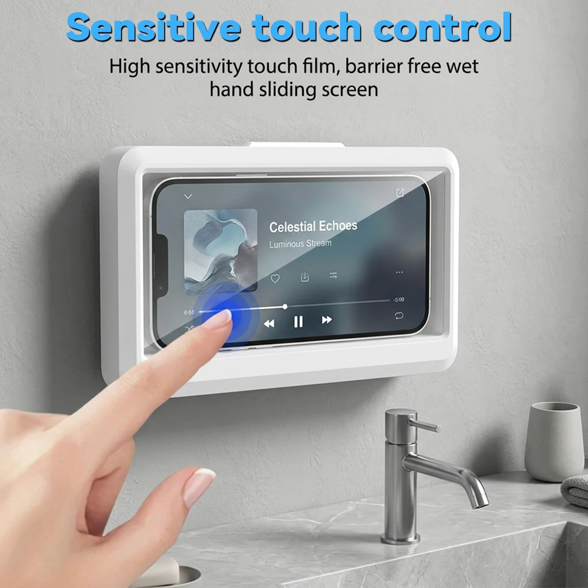 Phone Cases Rubber - Waterproof Shower Phone Holder Wall Mount