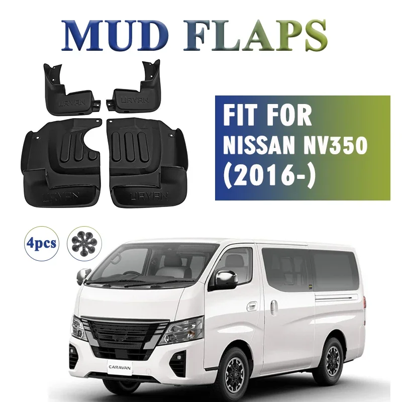 

2016 2017 2018 2019 2020 2021 2022 2023 FOR Nissan NV350 Mudflaps Fender Mud Flaps Guard Splash Mudguard Car Accessories 4pcs