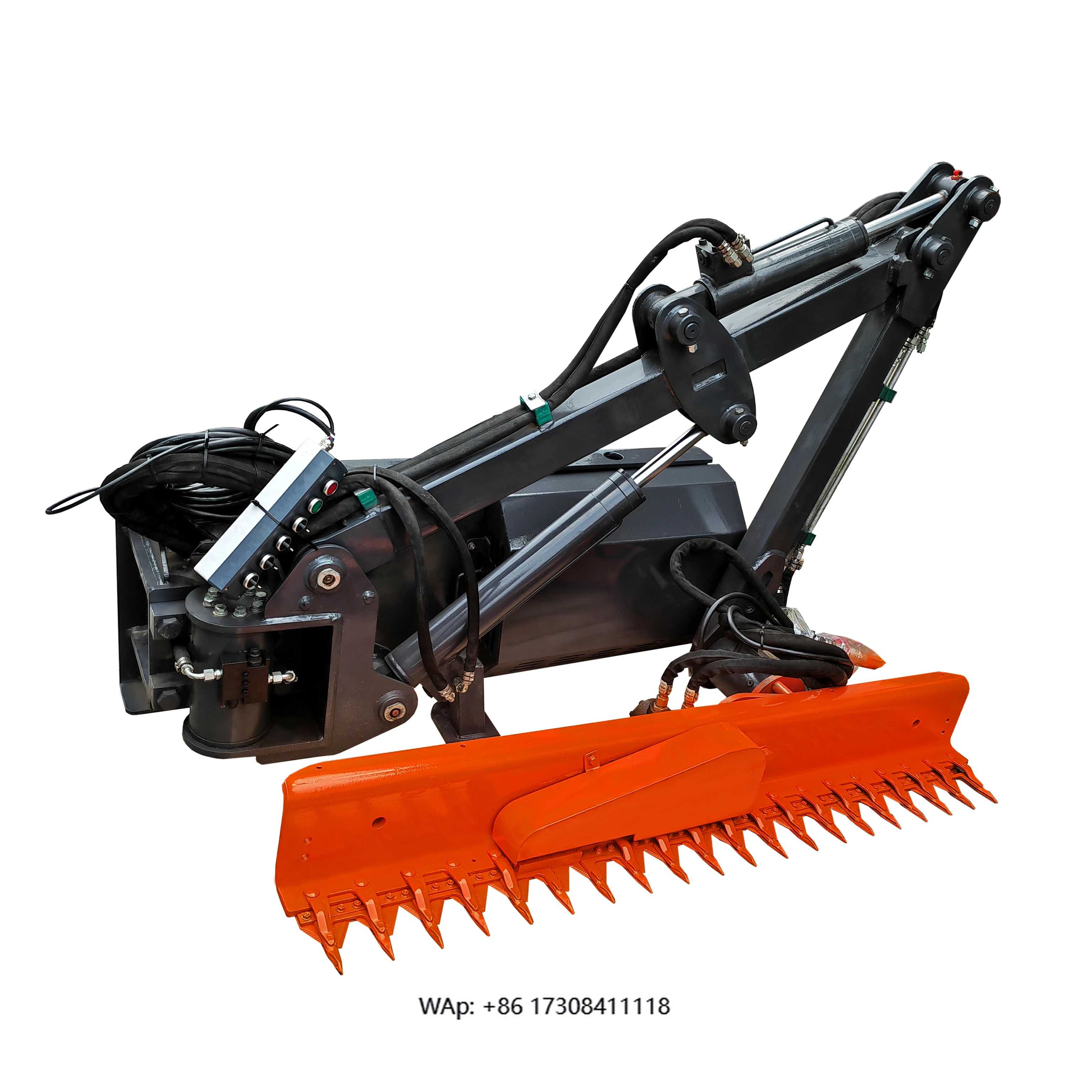 Electric Hedge Trimmer Rechargeable Brushless Hedgerow Machine for Skid Steer Loader Wheel Loader 0524 Cheap