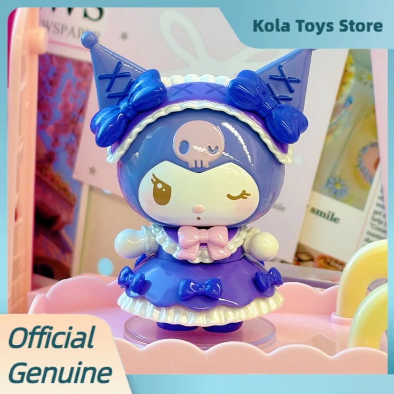 Oryginalne figurki Sanrio z serii Fantasy Fairytale w blind boxach, Kuromi Melody, urocze ozdoby na biurko, zabawki, figurki w mystery boxach, prezenty.
