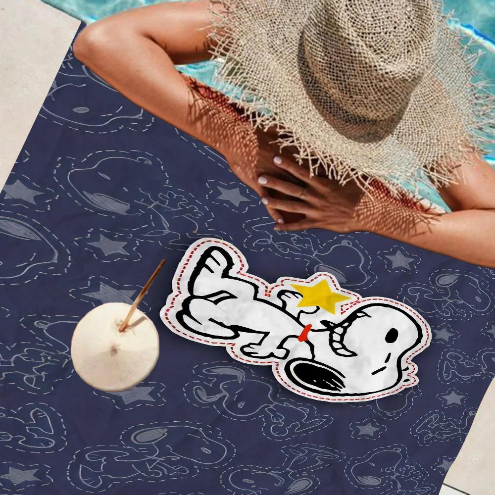 Prayer Rug S-Snoopies Towel Microfiber Beach Towel Absorbent Quick dry Soft Yoga Swimming Resort Mountain Climbing Towel