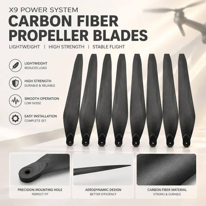 for Haoying X9 Plant Protection Drone Propeller High Carbon Blade 3411 Accessories