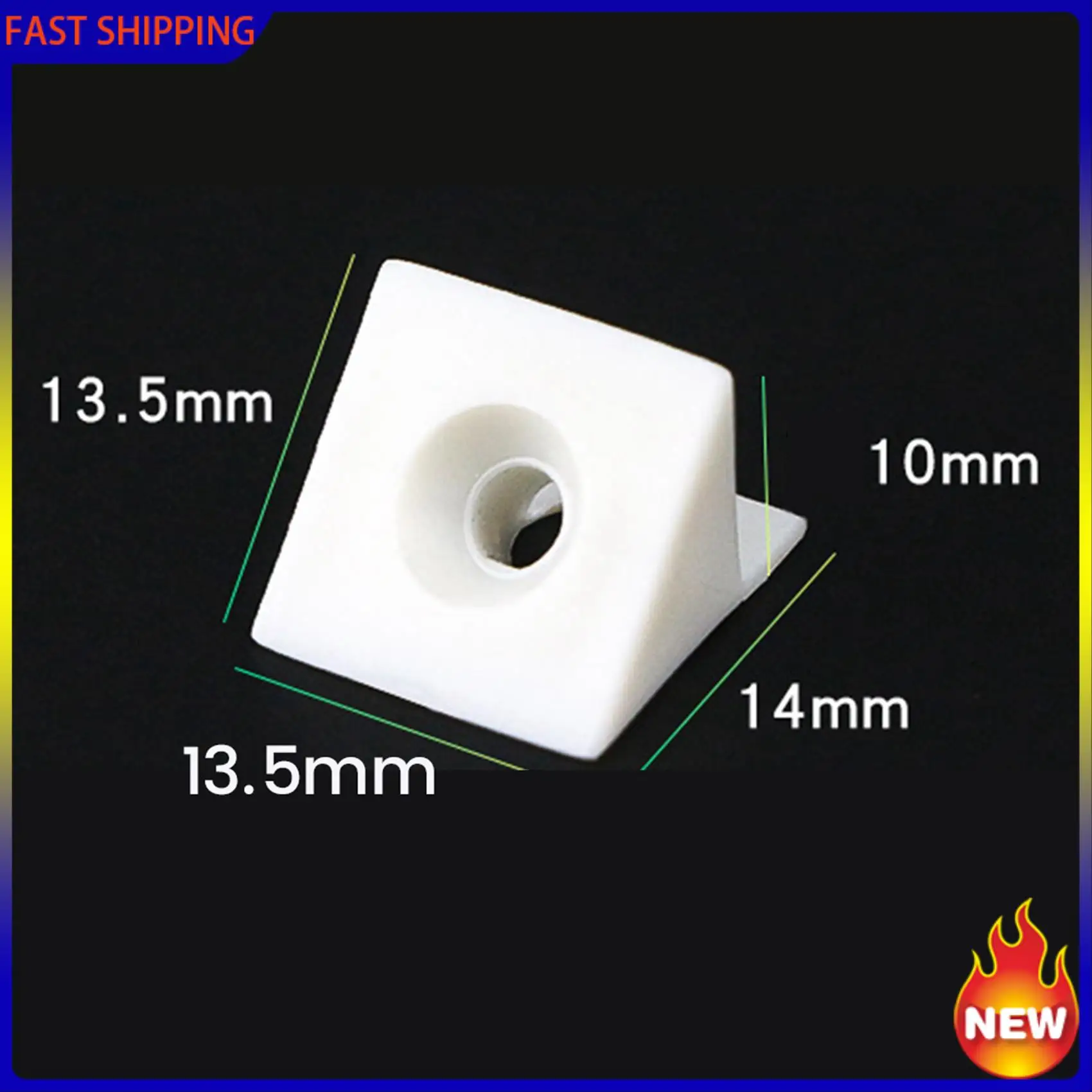 خاص 150 قطعة من دعامات الأدراج، درج بلاستيكي أبيض، إصلاح ترهل السفلي، إصلاح أسافين مع مسامير للأثاث