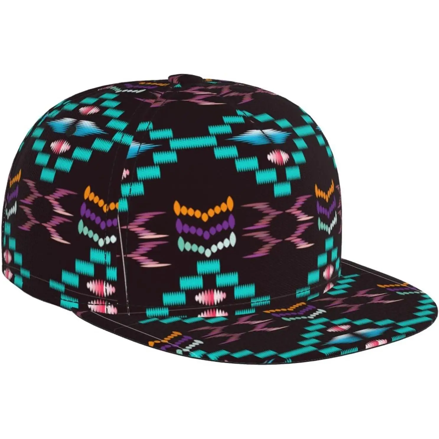 Western Ethnic Aztec Native American Baseball Cap for Men Women, Adjustable Trucker Hat Snapback Sun Dad Cap Lightweight Unisex