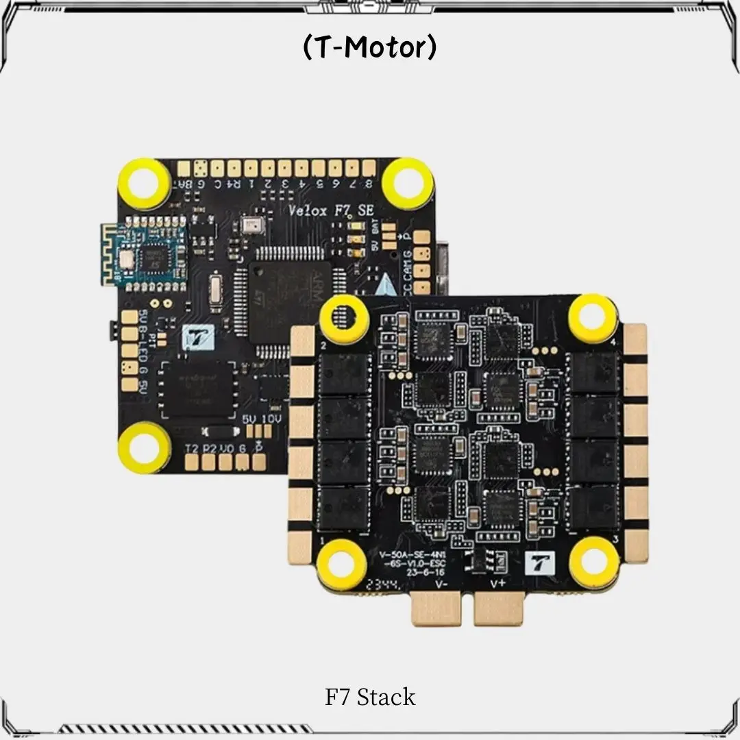 T-MOTOR F7 Stack Velox F7 SE Flight Controller FC V50A SE 6S 4in1 ESC Combo For RC FPV Freestyle Long Range Drone Quadcopter