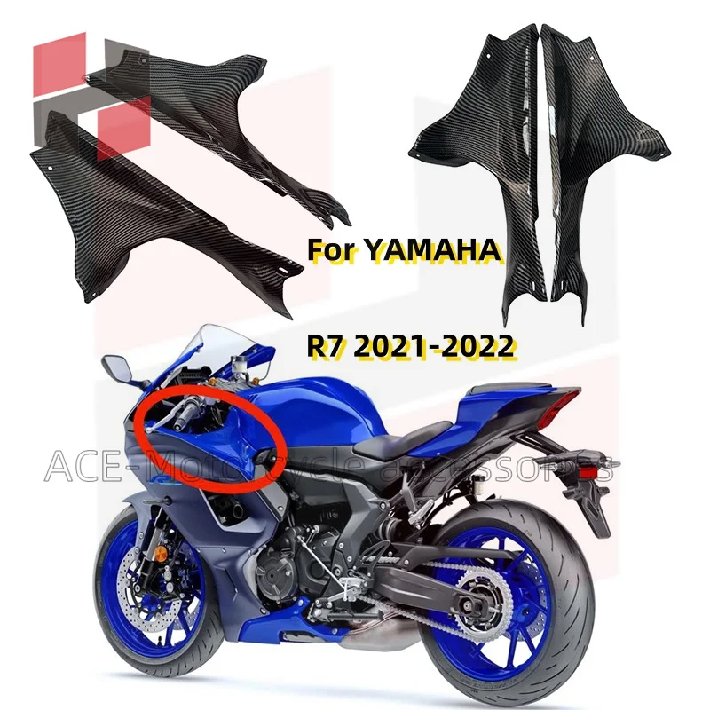 For Yamaha YZFR7 YZF R7 2022-2023 Carbon fiber paint Dash Board Side Panels Cover Parts Kit Fairings Motorcycle Side Panels Cove