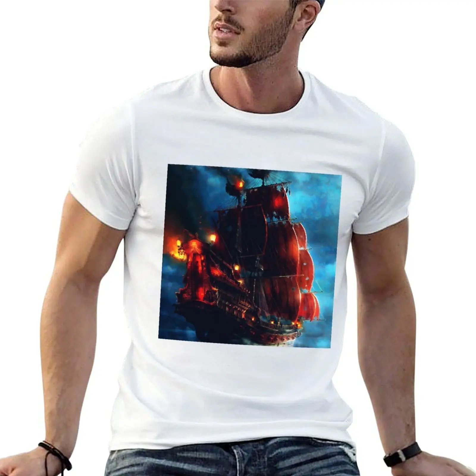 

Sailing Through the Night T-Shirt t shirts for man slim fit man t shirt cotton high quality T-Shirt